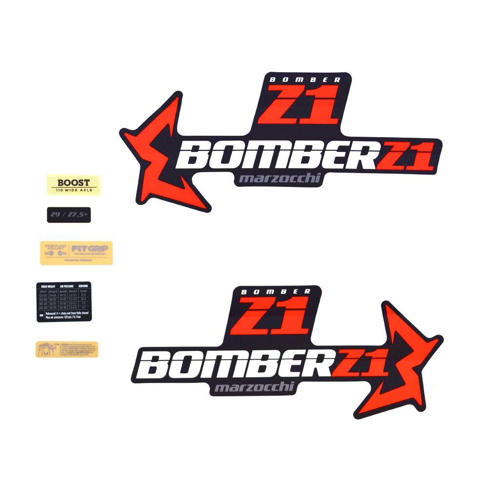 Decal Kit: Marzocchi Bomber Z1 Std/Matte Blk