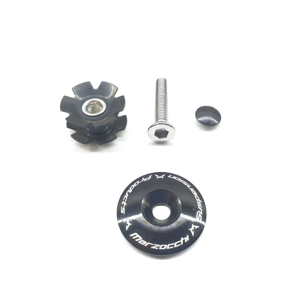 Marzocchi A-Head Cap Incl. claw, 1 1/8 ", black A