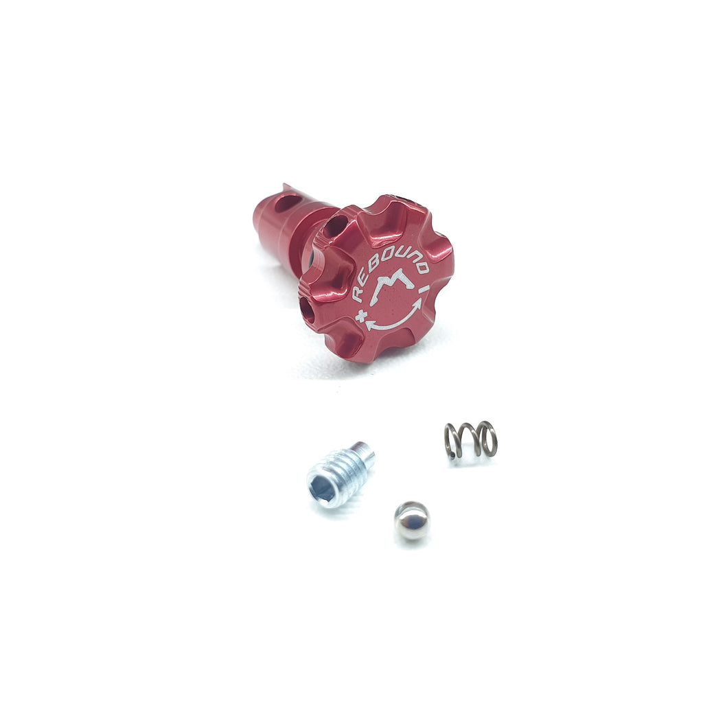 053 SHOCK KNOB KIT RED REBOUND