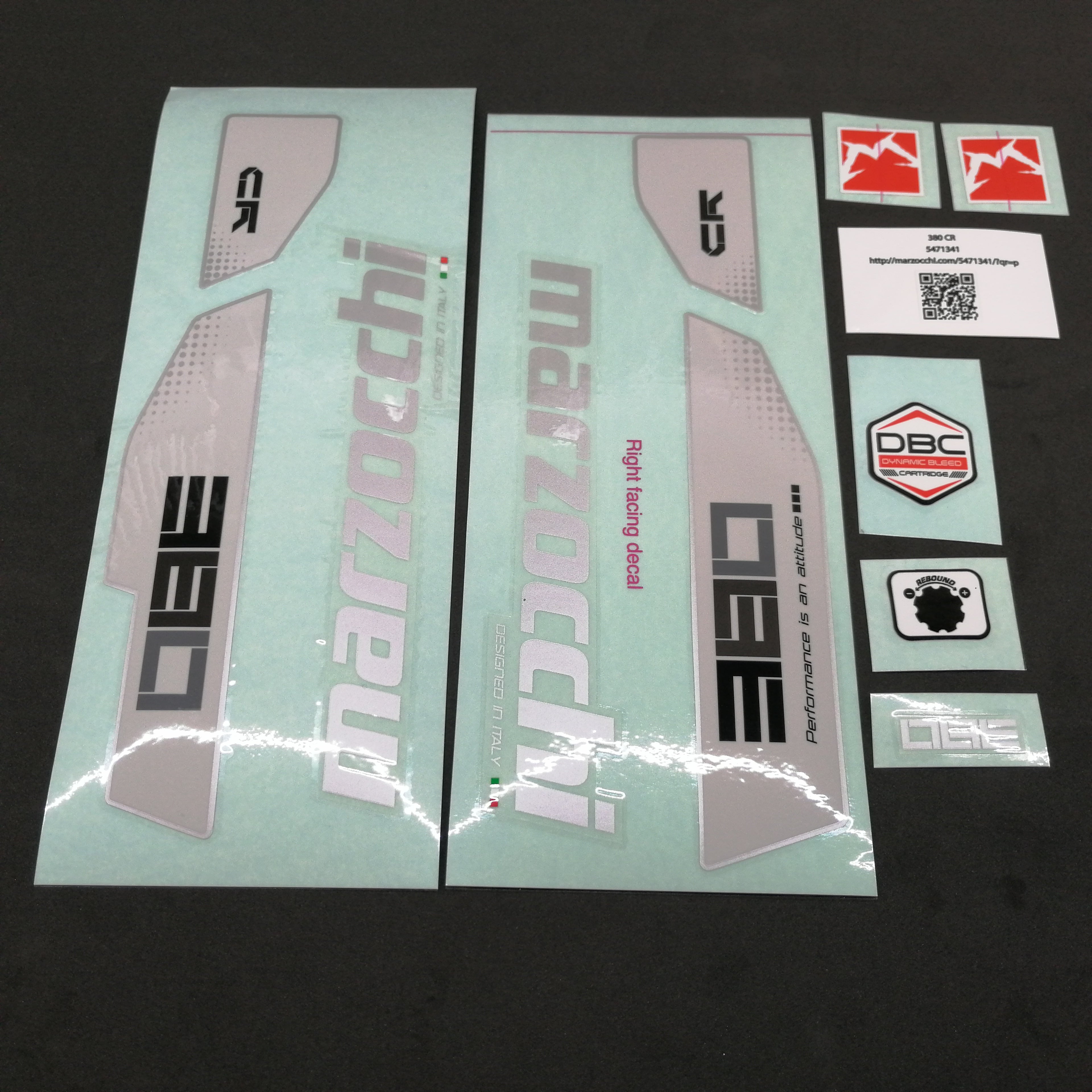 STICKER KIT MY15 380 CR WHTF