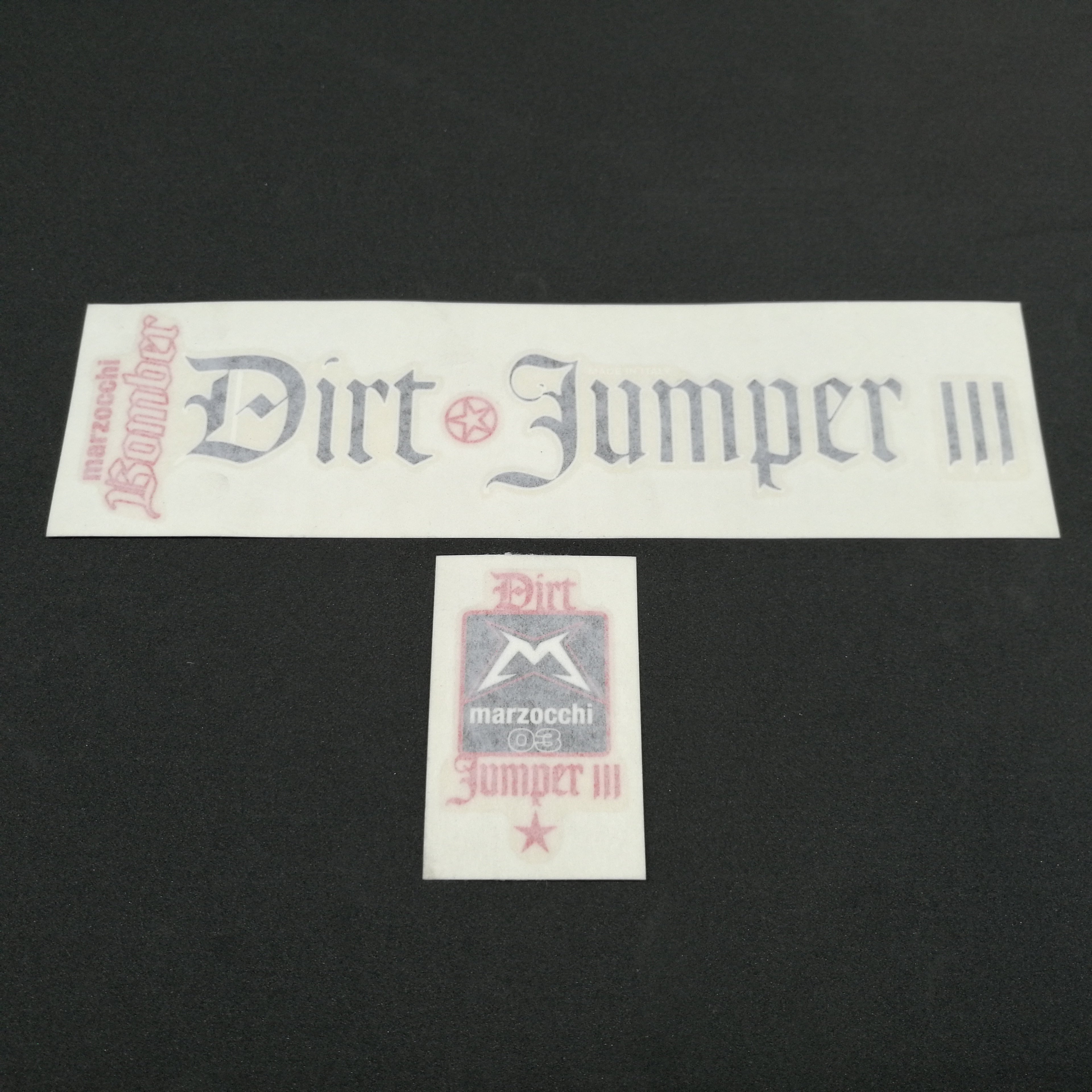 RH+LH LABELS DJ3  BLACK/RED - BSB Bicycle Suspension Berlin