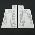 RH+LH LABELS MXPRO 04- SILVER - BSB Bicycle Suspension Berlin