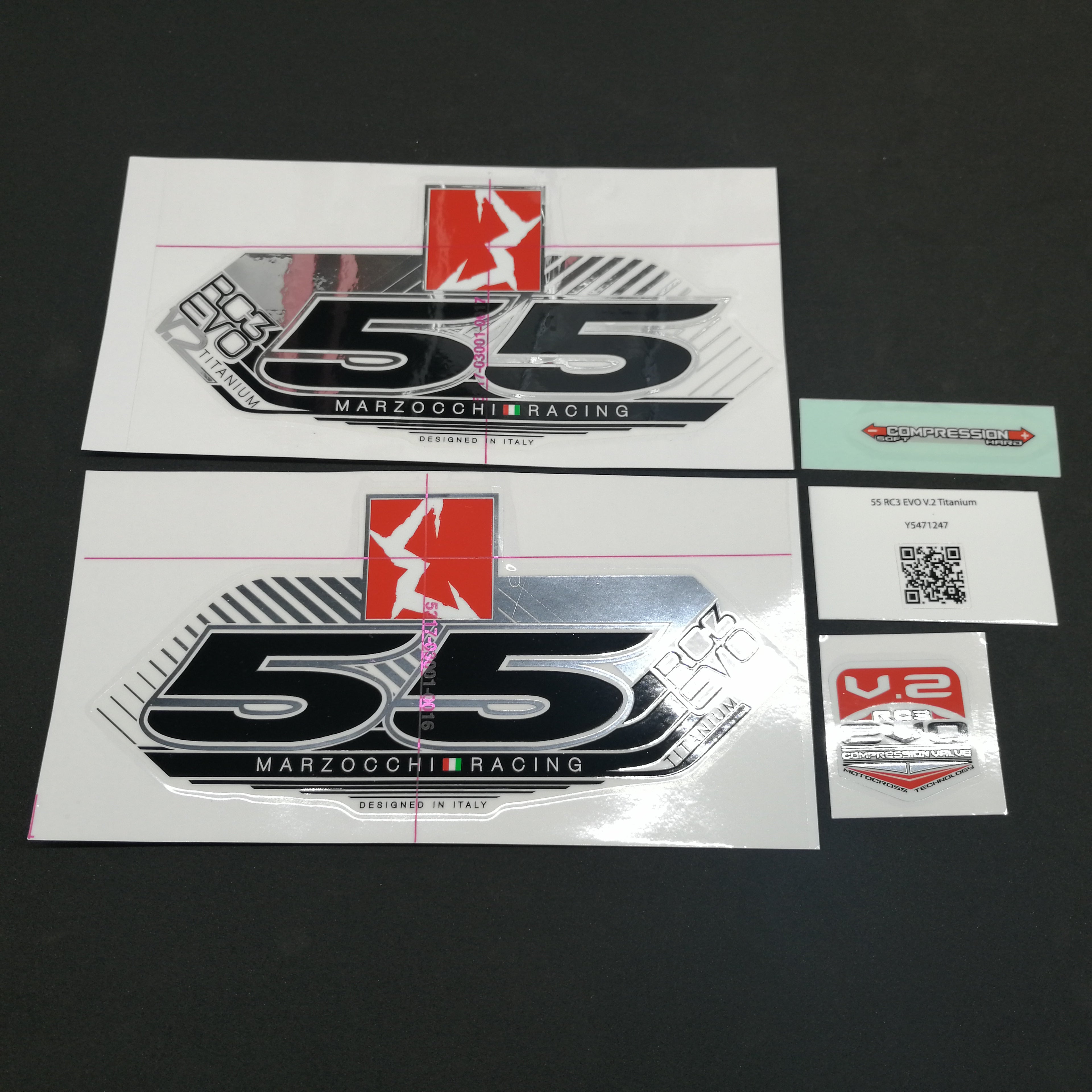 STICKER KIT MY13 55 RC3 EVO TI WHTF #R