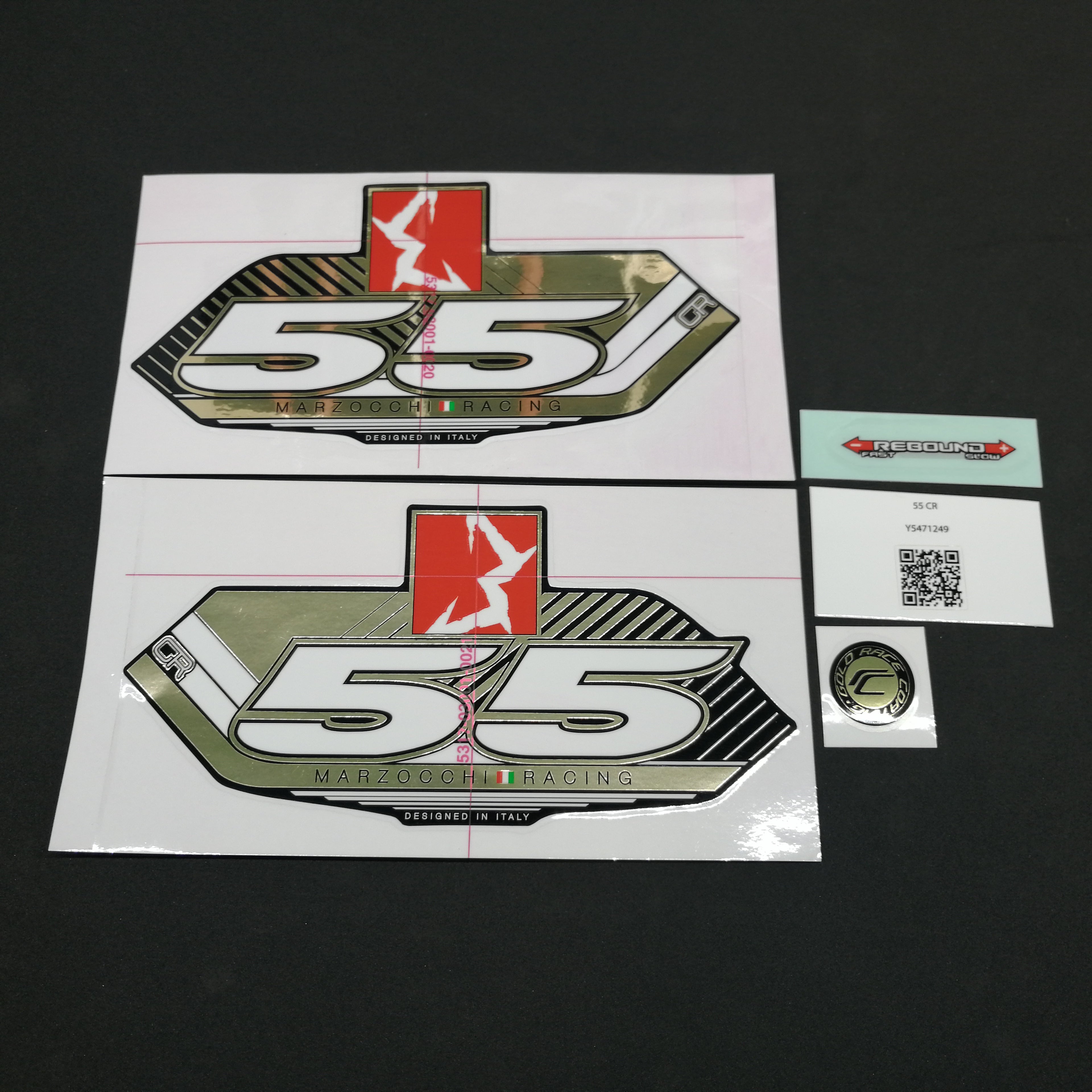 STICKER KIT MY13 55 CR BLK-FORK #R
