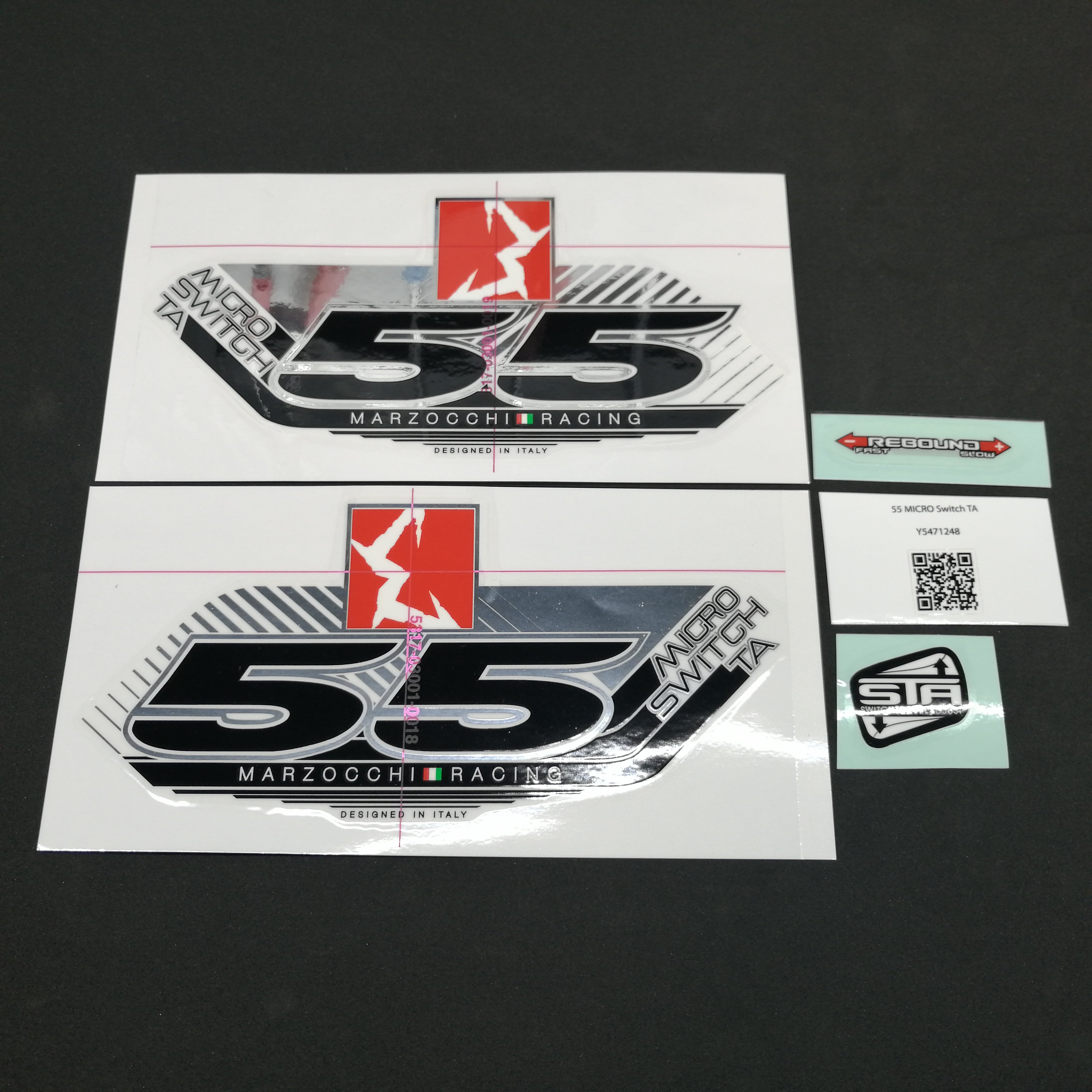STICKER KIT MY13 55 MICRO STA WHT-FORK