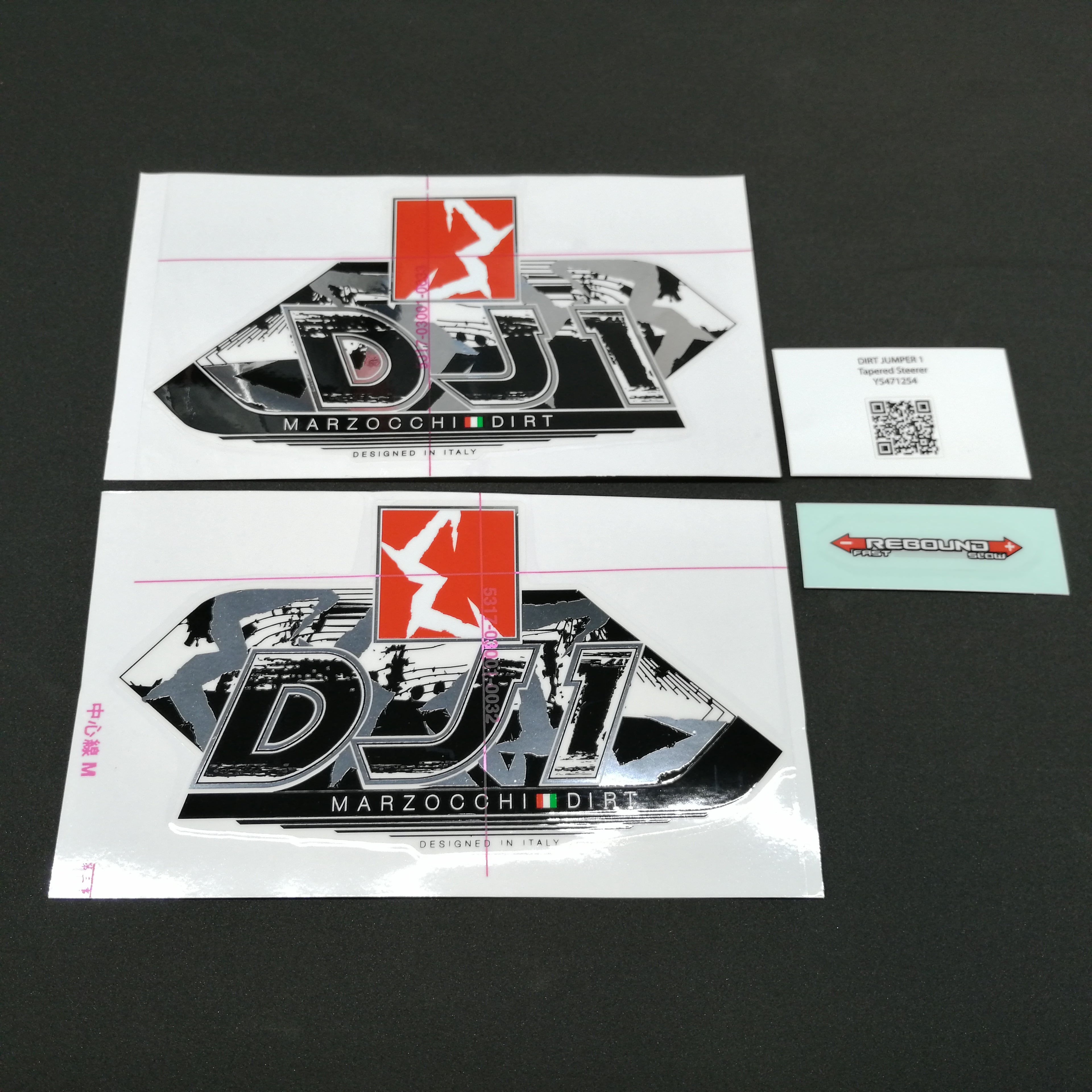STICKER KIT MY13 DJ1 WHT-FORK #R
